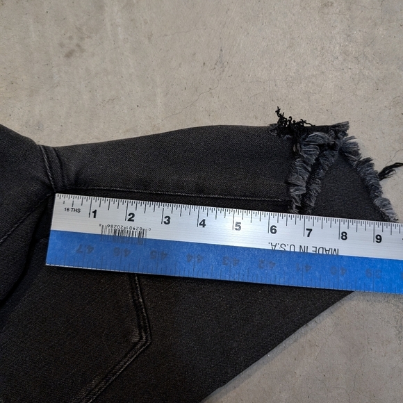 NWT Kancan Denim Shorts Women's 5/26 High Waist Dark Gray - Picture 8 of 9